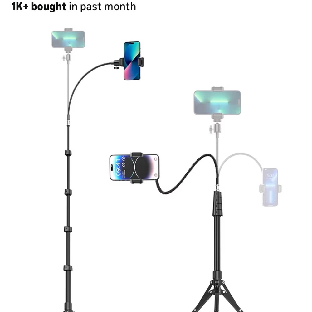 Universal Black Phone Holder Clip